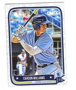 CARSON WILLIAMS 2024 ONYX VINTAGE BASEBALL PROSPECT CARD