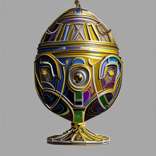 Listia Digital Collectible: Sterling Silver Enameled Egg