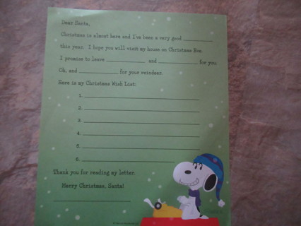 Letter to Santa Stationary