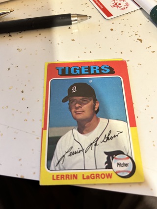 1975 topps lerrin lagrow