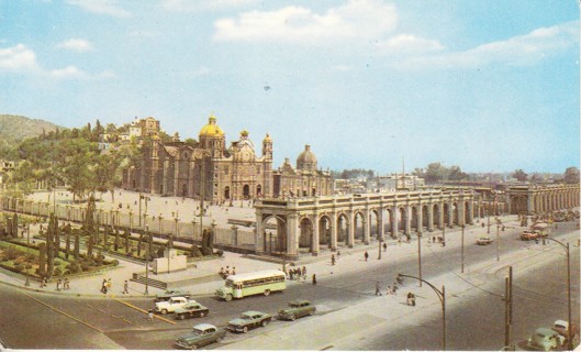 Vintage Postcard Basilica of Guadalupe, Mexico