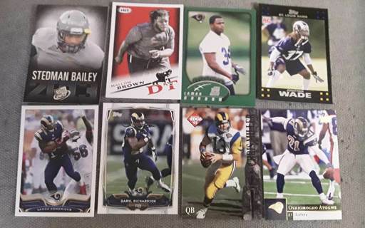 8 card Rams lot rookies
