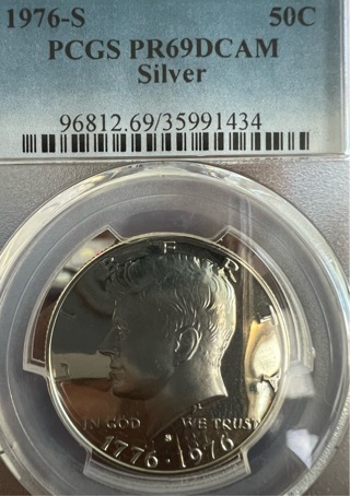 1976-S Kennedy Silver Proof Half Dollar PCGS 69