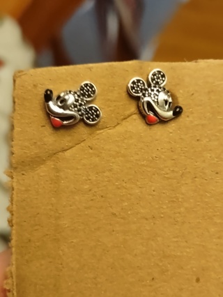 Sterling Silver Mickey Mouse earrings