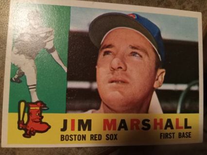 1960 T.CNG. JIM MARSHALL BOSTON RED SOX BASEBALL CARD# 267