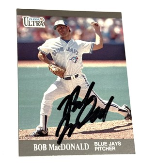 Autographed 1991 Fleer Ultra Update Bob MacDonald Baseball Cards #U-61