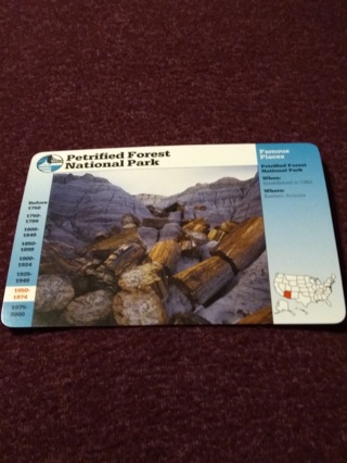 Grolier Story of America Card - Petrified Forest National Park