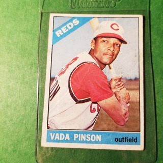 1966 - TOPPS BASEBALL CARD NO. 180 - VADA PINSON - REDS