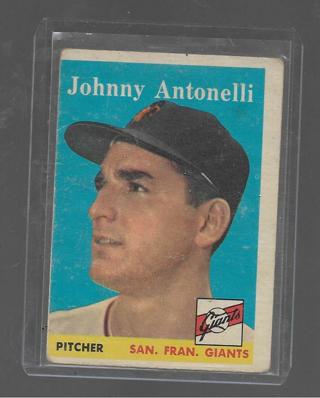 1958 TOPPS JOHNNY ANTONELLI #152