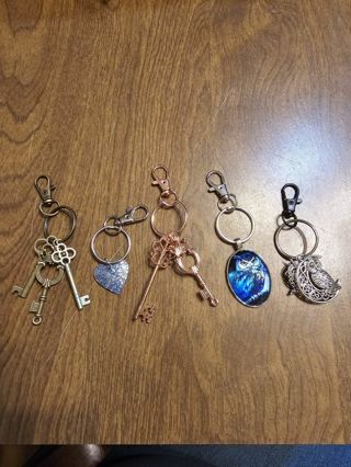 Choice of 1 Keyring w/charms