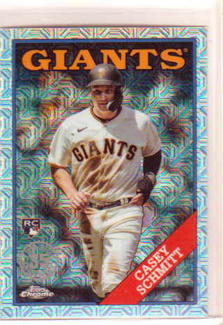 Casey Schmitt 2023 Topps BSILVER MOJO ROOKIE Card #T88CU-92, San Francisco Giants, (L5