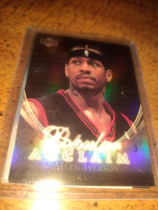 Two card lot basketball veteran Allen Iverson 76ers 