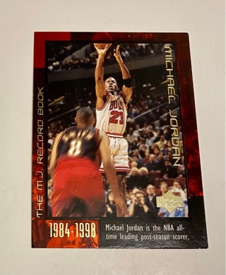 Michael Jordan 1999 Upper Deck M.J.  Record Book Basketball Card