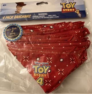 Toy Story bandanas for kids/pets plus stickers gift