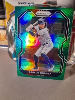 2021 Carlos Correa Green Chrome Prizm Astros