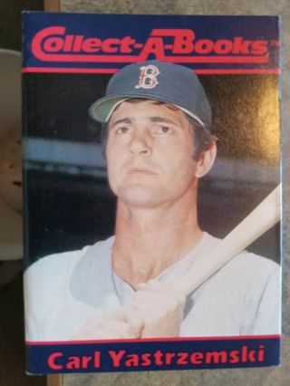 1990 COLLECT A BOOKS CARL YASTRZEMMSKI BOSTON RED SOX BASEBALL CARD BOOKLET