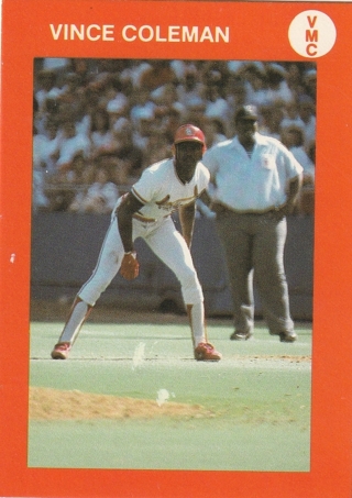 RARE! 1995 Kondritz Sample Promo Rookie Card  Vince Coleman