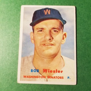 1957 TOPPS BASEBALL CARD - NO. 126 - BOB WIESLER - SENATORS