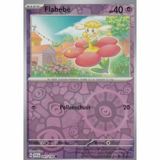  Tradingcard - Pokemon 2023 german  Flabébé 091/198 REVERSE HOLO 