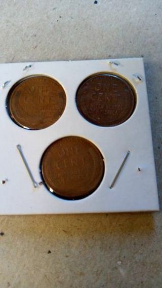 3- RANDOM DATE WHEAT PENNY'S... IN 2/2 HOLDER.. YOU DECIDE THE PRICE