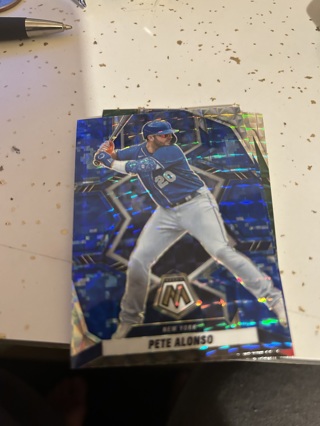 2022 mosaic blue prizm pete alonso