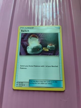Trainer Switch Pokemon Card