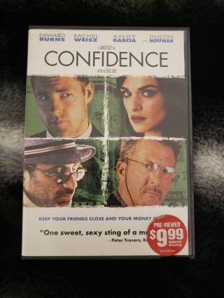 Dvd.... Confidence... .. Dvd..... Hide And Seek.... Robert Deniro.. Dakota Fanning. 2 great movies..