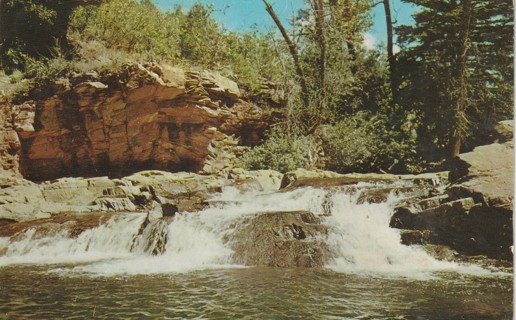 Vintage Used Postcard: C: 1960 Water Falls of Rio Pueble, NM