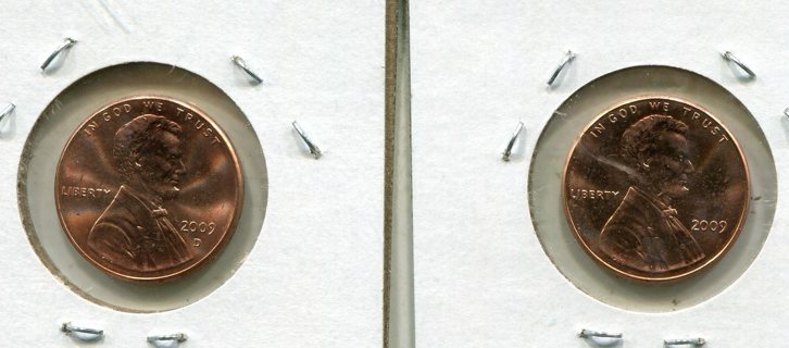 2009 P & D "Early Childhood" Lincoln Cents-B.U.