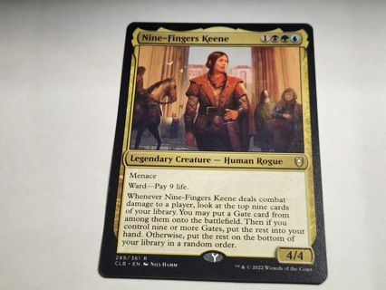 Magic the gathering mtg Nine fingers Keene rare card Baldurs Gate