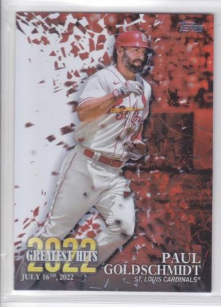 Paul Goldschmidt 2023 Topps 2022 Greatest Hits St. Louis Cardinals