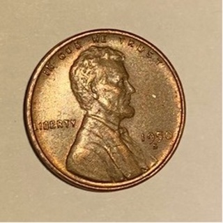 1950 S LINCOLN WHEAT CENT 