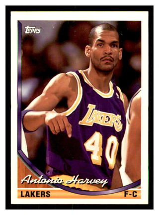 1993-94 Topps #361 ANTONIO HARVEY Los Angeles Lakers