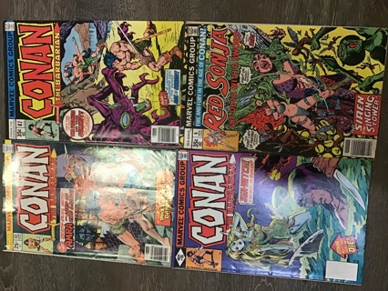 MARVEL BRONZE COMIC LOT: CONAN AND RED SONJA