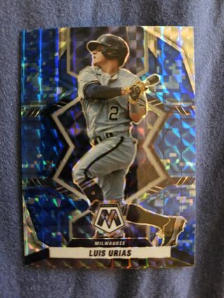 2022 Panini Mosaic Blue Camo Luis Urias