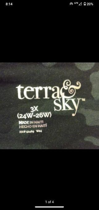 Mystery Terra and Sky Leggings 3x