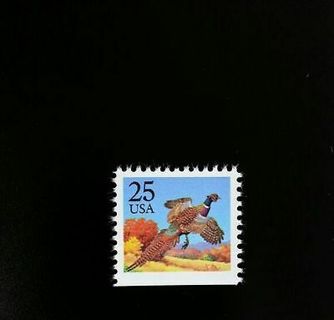 1988 25c Pheasant, Booklet Single Scott 2283 Mint  NH 