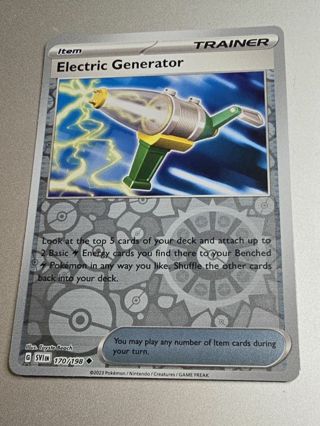 Pokemon Eletric Generator 170/198 reverse holo