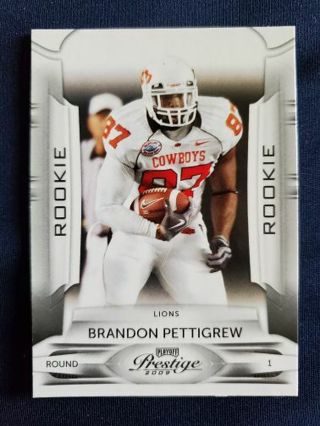 2009 Panini Prestige Rookie Brandon Pettigrew