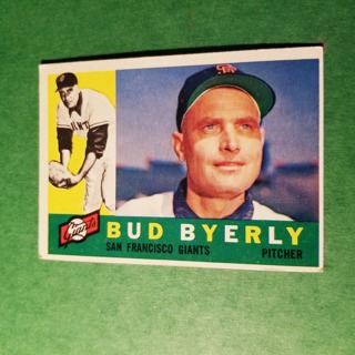 1960 - TOPPS BASEBALL CARD NO. 371 - BUD BYERLY - GIANTS