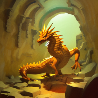 Listia Digital Collectible: A Majestic Gold Dragon