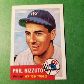 1953 TOPPS BASEBALL ARCHIVES #114 PHIL RIZZUTO - YANKEES