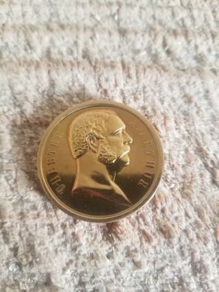 CHESTER K ARTHUR.US PRESIDENT GOLD PLATED COIN