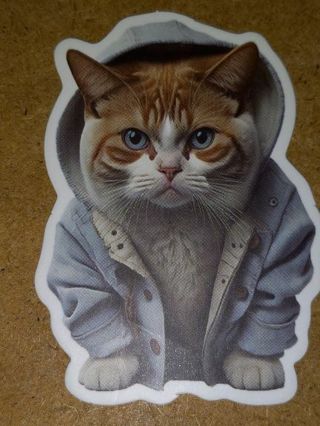 Cat Cute one new vinyl sticker no refunds regular mail only Very nice these are all nice