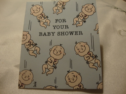 Vintage Card " For Your Baby Shower " Free Shipping