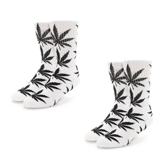 NEW UNISEX 2-PACK WEED LEAF SOCKS MARIJUANA CREW