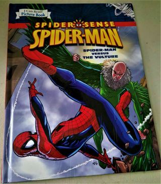 2010 SPIDER-SENSE SPIDER-MAN hardcover book 32 pages 8 1/2" x 11 1/2" Excellent cond. large-print