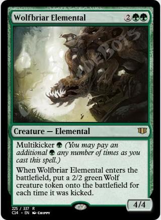 MTG Wolfbriar Elemental Commander 2014 225/337 Regular Rare