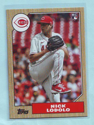 2022 Topps Archives Nick Lodolo ROOKIE Baseball Card # 201 Reds