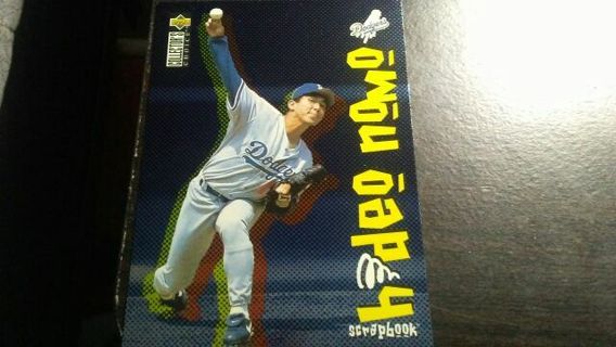 1996 UPPER DECK SCRAPBOOK HIDEO NOMO LA DODGERS BASEBALL CARD# 5